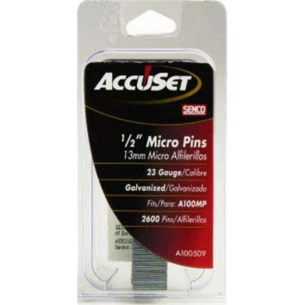 Hd AccuSet 0.5 in. 23 Gauge Galvanized Micro Pin CAA100509